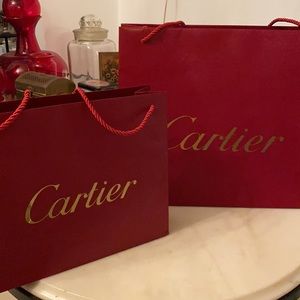 Cartier shopping bags